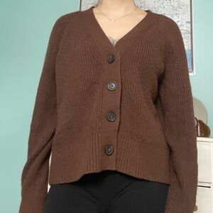 Old Navy Chocolate Button-Up Cardigan
